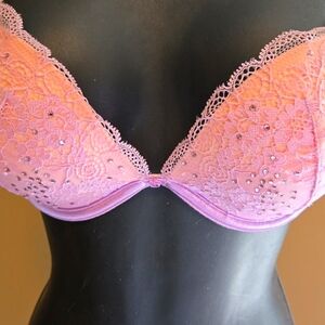 3 way bra...NWT Victoria's Secret 34C Underwire...Stunning!!!!!! Lace & stones!
